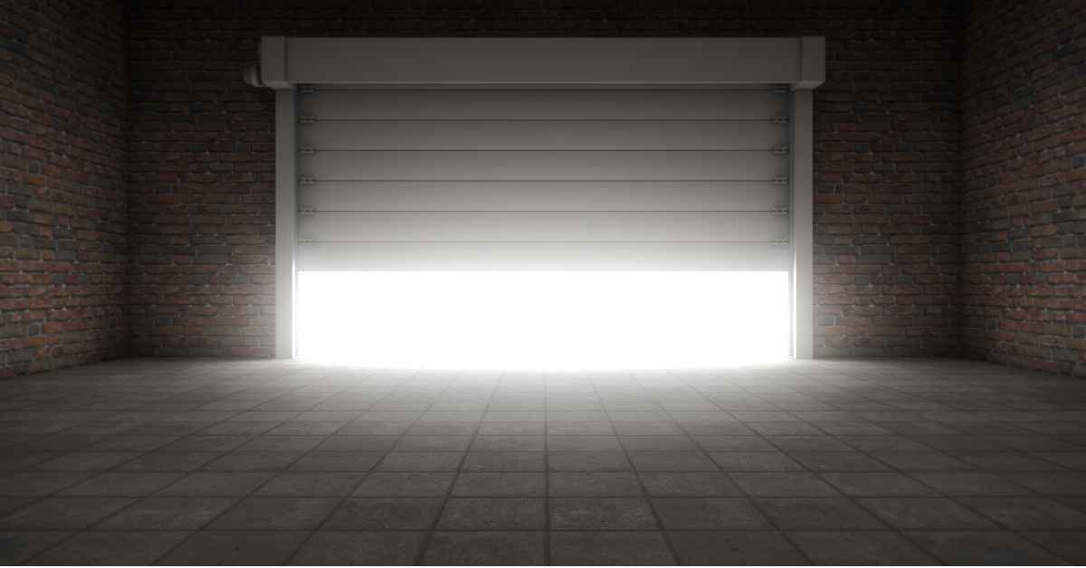 Model pintu garasi besi lipat minimalis KPS Steel distributor besi jakarta